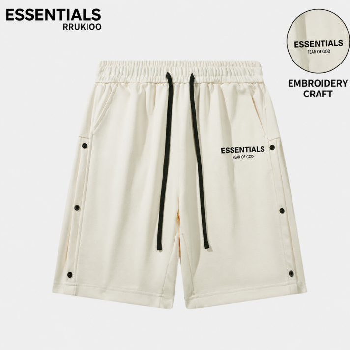 ESSENTIALS Utility Cargo Fleece Shorts