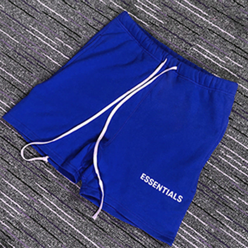 Muscle exercise and fitness shorts, loose casual running five quarter pants, sports pants, FOG ESSENTILLS shorts (1)