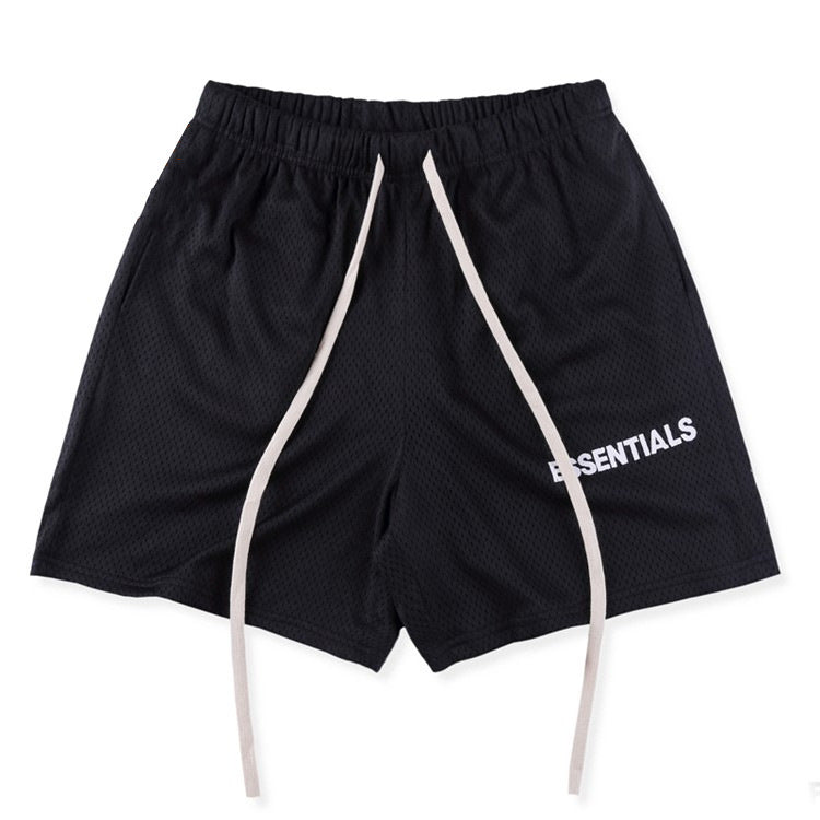FOG FCA OF GOD Double Line ESSENTIALS Shorts Men's Mesh Fitness Quick Drying Trendy Brand Pentagram Pants