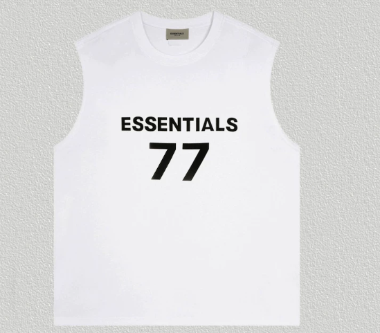 ESSENTIALS Season 7 "ESSENTIALS 77" Flocked Oversized Sleeveless Tank