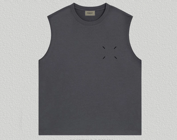 ESSENTIALS BEYOURSELF Signature "X" Stitch Muscle Tank – Oversized Streetwear Edition