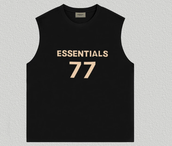 ESSENTIALS Season 7 "ESSENTIALS 77" Flocked Oversized Sleeveless Tank