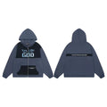 ERD “Yes, I Do Believe in God” Zip-Up Hoodie — Washed Blue