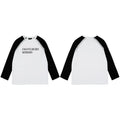 ERD Logo Raglan Long Sleeve T-Shirt — White/Black