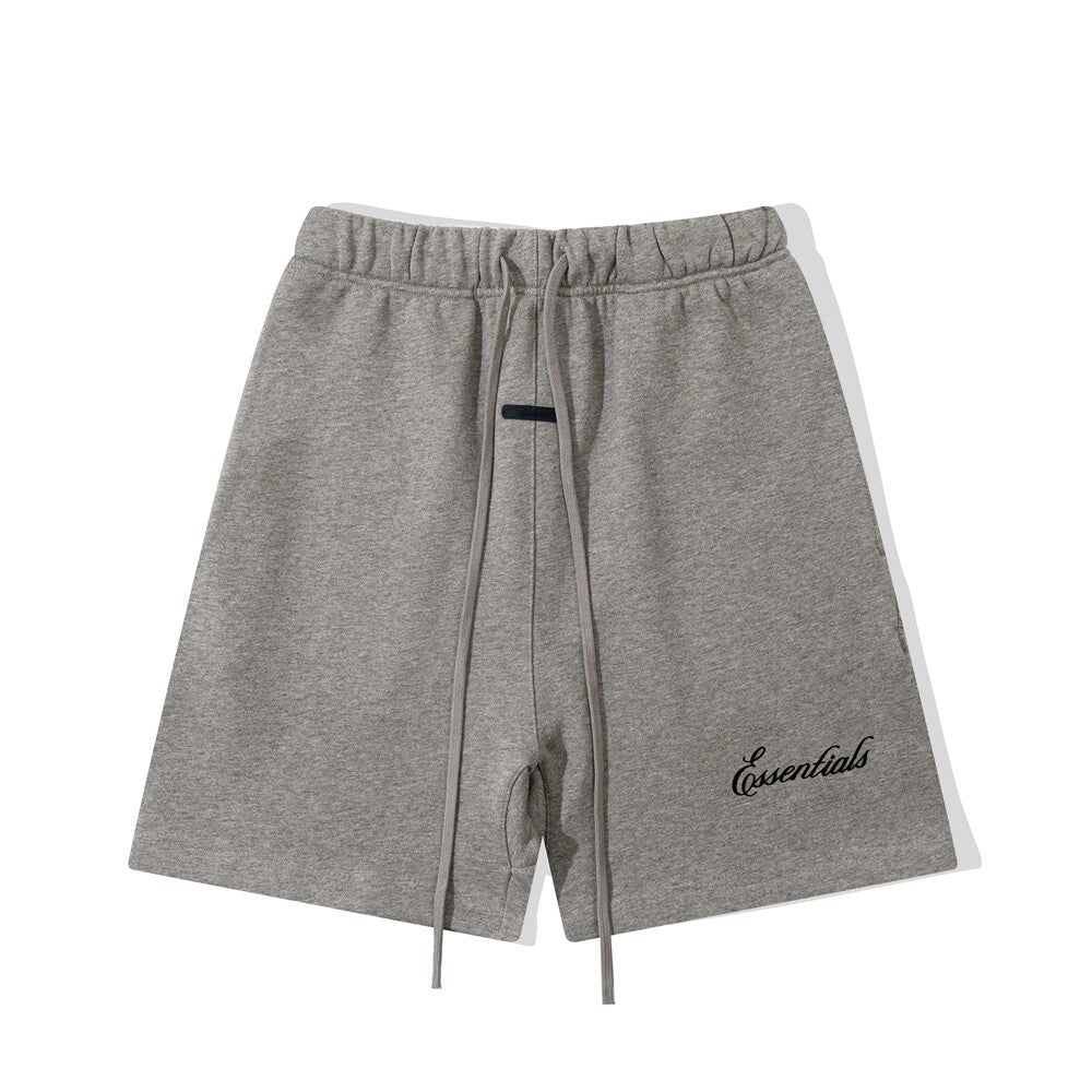 FOG Double Line ESSENTIALS Three Dimensional Letter Logo Printed Summer Loose Casual Short sleeved T-shirt Shorts Set
