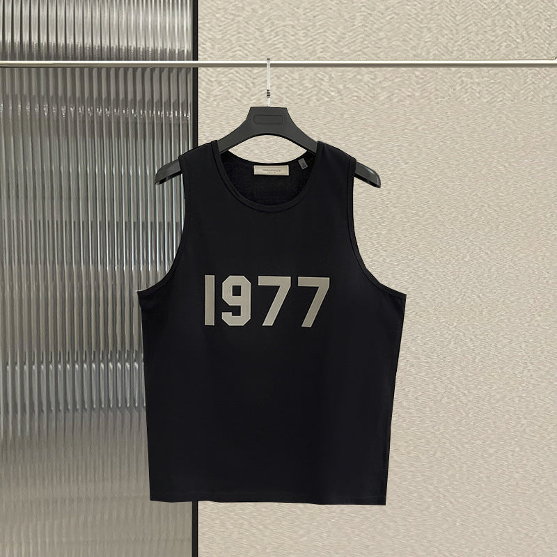 FOG pure cotton shoulder double line ESSENTIALS loose chest silicone high street casual vest trendy brand base shirt