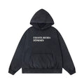 ERD Full Name Pullover Hoodie — Washed Black