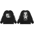 ERD “Don’t Think / Fuck” Lipstick Padlock Long Sleeve T-Shirt — Black