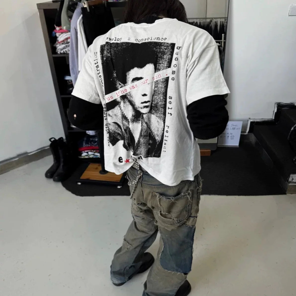 ERD “Teen Just Wanted Love” Tabloid T-Shirt — White