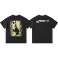 ERD “Little Broken Rabbit” Front & Back T-Shirt — Black