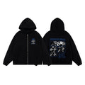 ERD "Nursery to Misery" Graphic Zip-Up Hoodie — Black