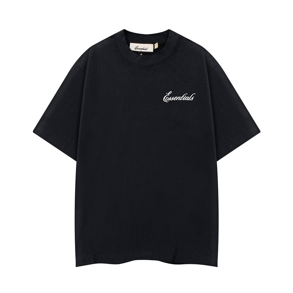 FOG Double Line ESSENTIALS Three Dimensional Letter Logo Printed Summer Loose Casual Short sleeved T-shirt Shorts Set