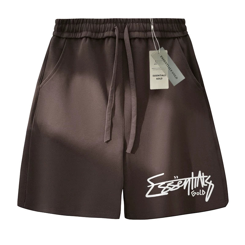 ESSENTIALS American Ins trendy basketball shorts for men and women, summer high street straight leg casual five quarter pants