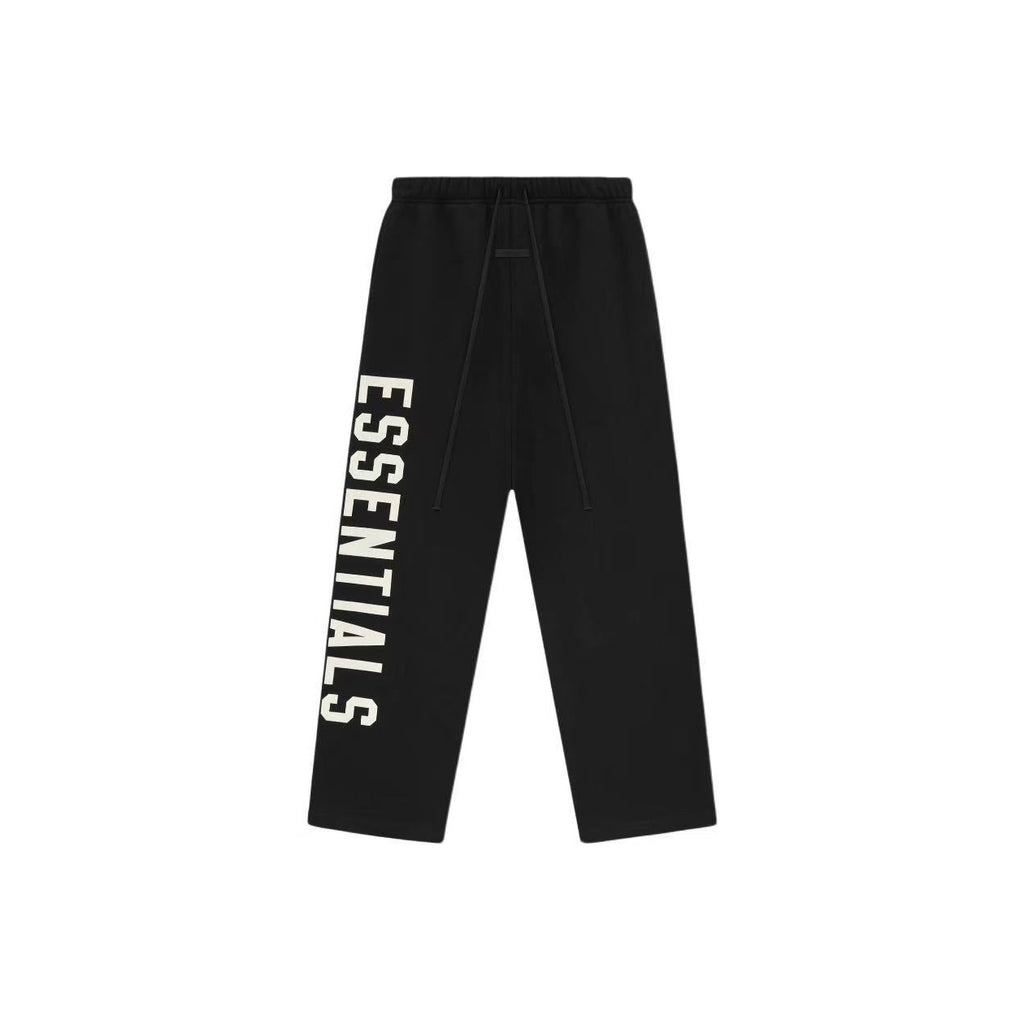 Essentials printed lace up mid waist American heavyweight straight leg casual pants