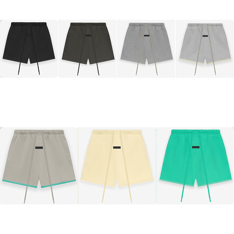 2024 SS FOG sub line ESSENTIALS casual velvet shorts street trend unisex