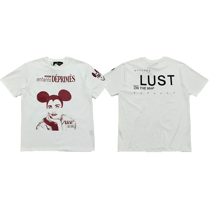 ERD “Putting Lust Back on the Map” Mickey T-Shirt — White
