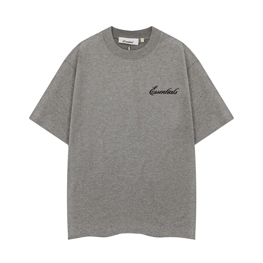 FOG Double Line ESSENTIALS Three Dimensional Letter Logo Printed Summer Loose Casual Short sleeved T-shirt Shorts Set