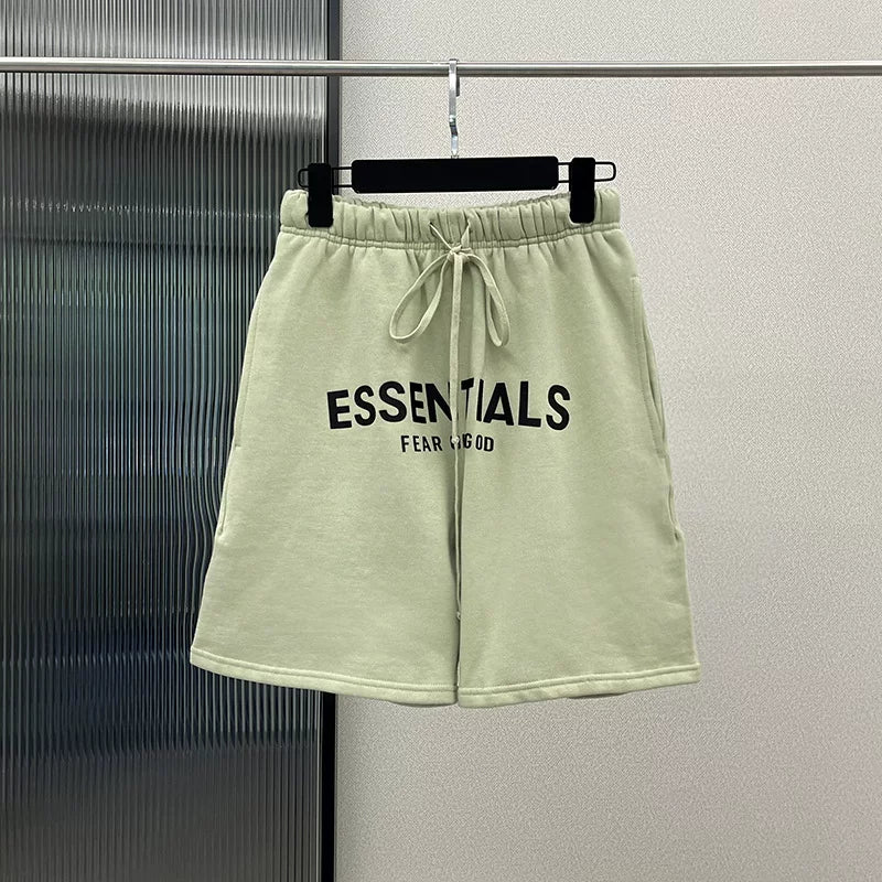 New ESSENTIALS ZONE Double Line Five Part Pants FOG American Trendy Brand Loose High Street Shorts for Men and Women Couples