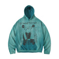 ERD 24SS Cracked Graphic Washed Hoodie - Blue