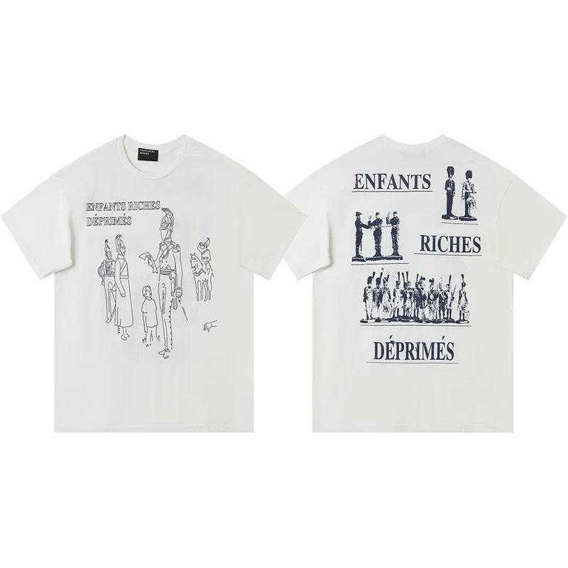 ERD “Cavalry” Illustration T-Shirt — White
