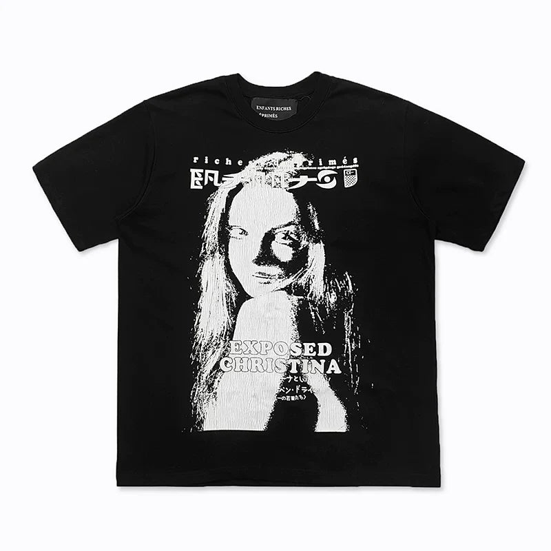 ERD “Exposed Christina” Portrait T-Shirt — Black