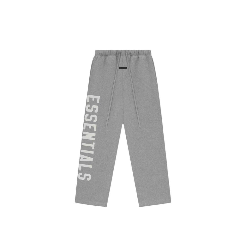 Essentials printed lace up mid waist American heavyweight straight leg casual pants