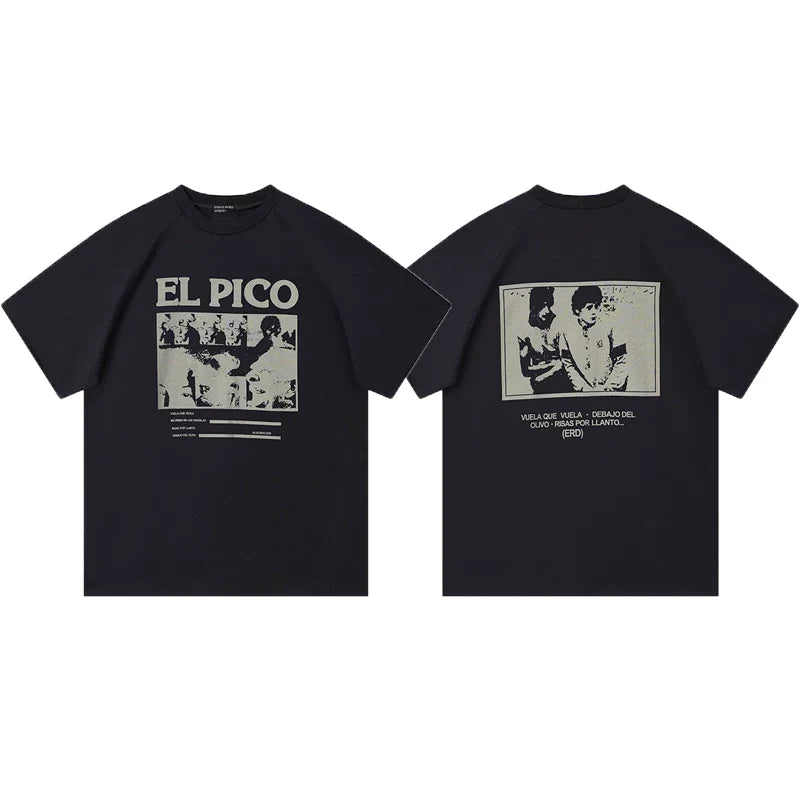 ERD “El Pico” Spanish Song Front & Back T-Shirt — Black