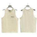 Essentials sleeveless T-shirt for men, made of pure cotton, loose fitting, American style, with a shoulder and cut sleeves, sweatshirt, sports vest for men