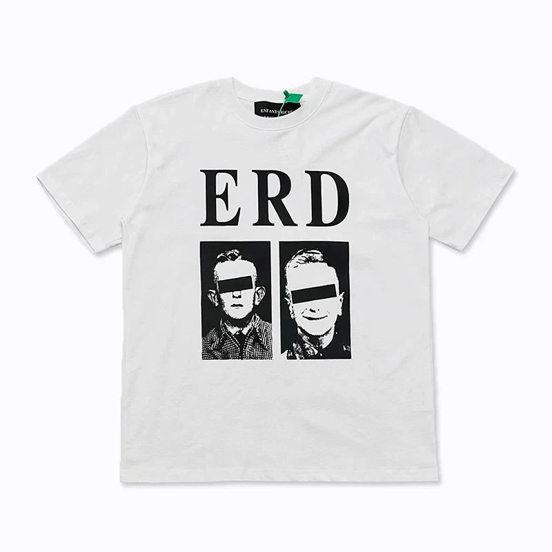 ERD “Redacted” Duo Portrait T-Shirt — White