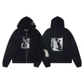ERD 「楽屋」 Backstage Graphic Zip-Up Hoodie — Black