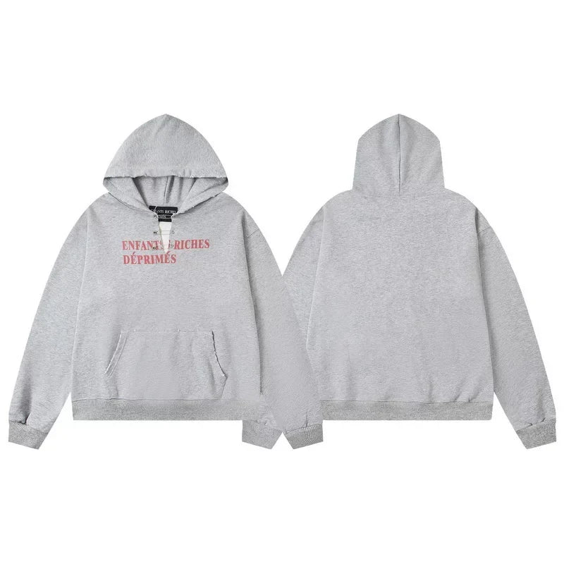 ERD Logo Pullover Hoodie — Flower Gray