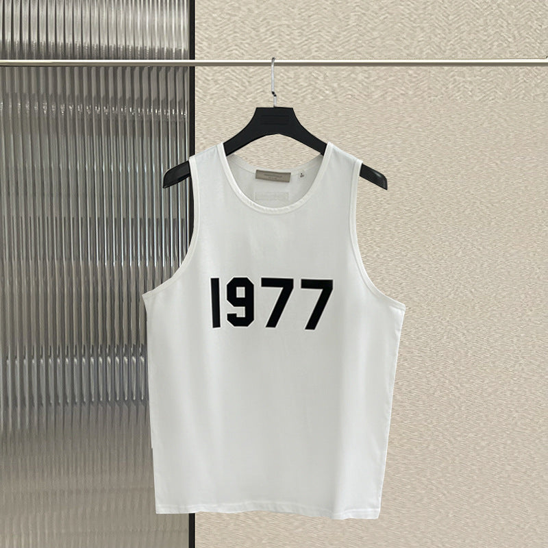 FOG pure cotton shoulder double line ESSENTIALS loose chest silicone high street casual vest trendy brand base shirt