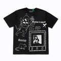 ERD “Baptized in Space” Collage T-Shirt — Black