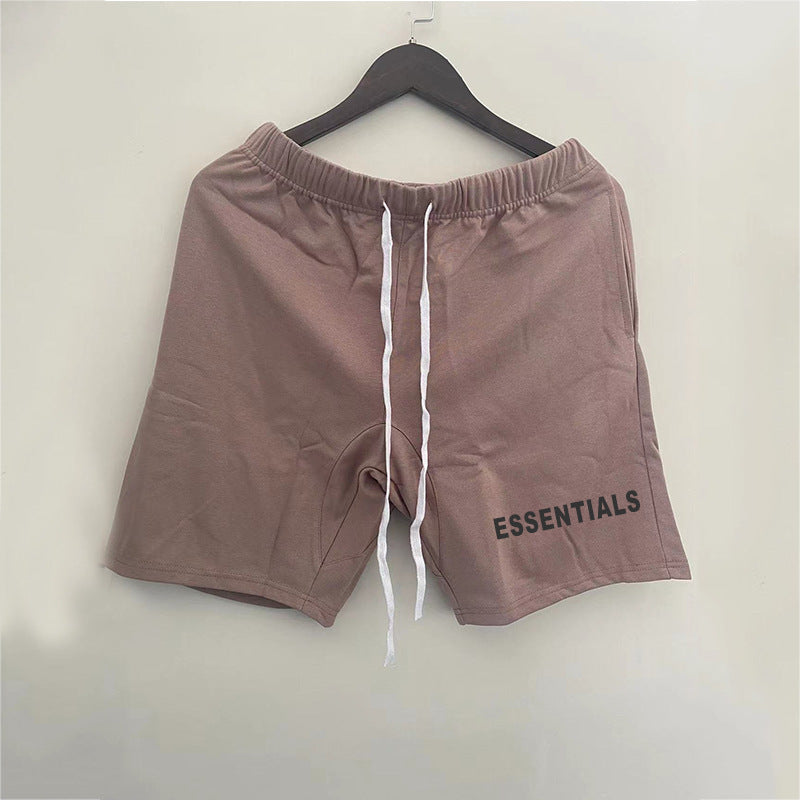 Muscle exercise and fitness shorts, loose casual running five quarter pants, sports pants, FOG ESSENTILLS shorts (1)