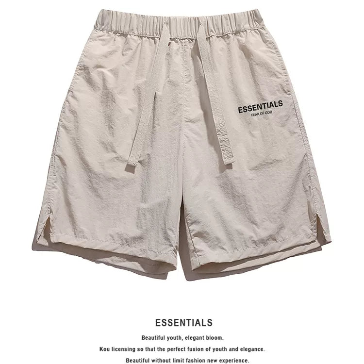 ESSENTIALS official shorts for couples in summer, new American style loose quick drying breathable sports five quarter pants