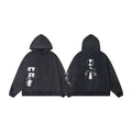 ERD “Commit and Time” Pullover Hoodie — Washed Black