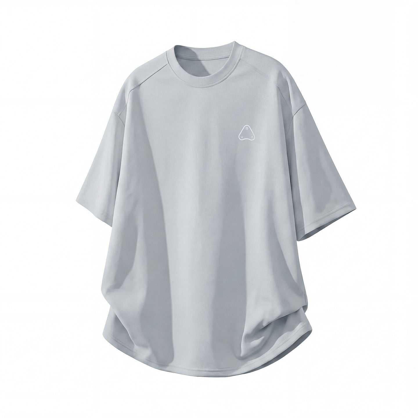 Cool and breathable sports short sleeved men's summer style front shoulder BOX casual T-shirt with polka dot print outdoor half sleeved T-shirt