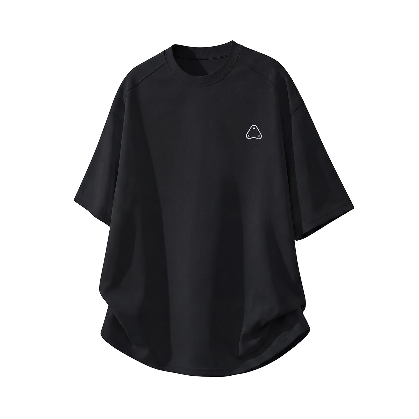 Cool and breathable sports short sleeved men's summer style front shoulder BOX casual T-shirt with polka dot print outdoor half sleeved T-shirt