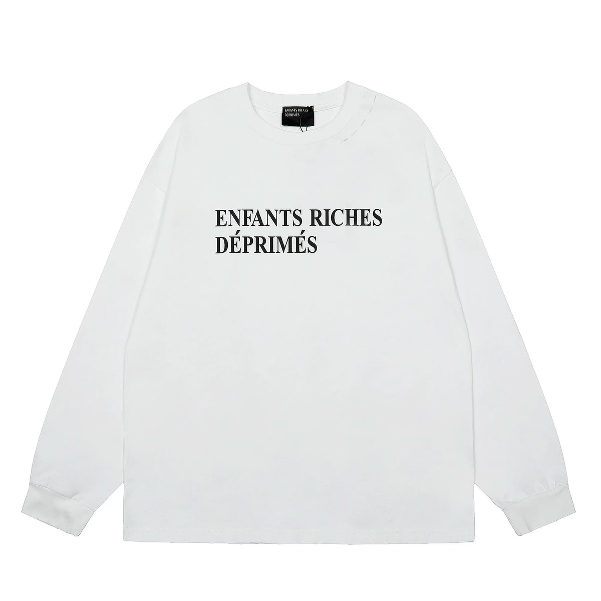 ERD Classic Logo Long Sleeve T-Shirt — White