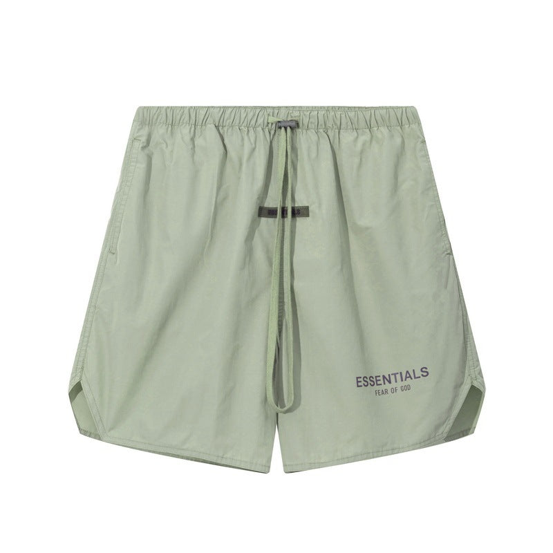 FOG Double Line ESSENTIALS Nylon Shorts Summer Sports Thin Pentagram Pants Men's Sweat Absorbing Quick Drying Breathable