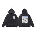 ERD Getting Off the Plane Pullover Hoodie — Washed Black