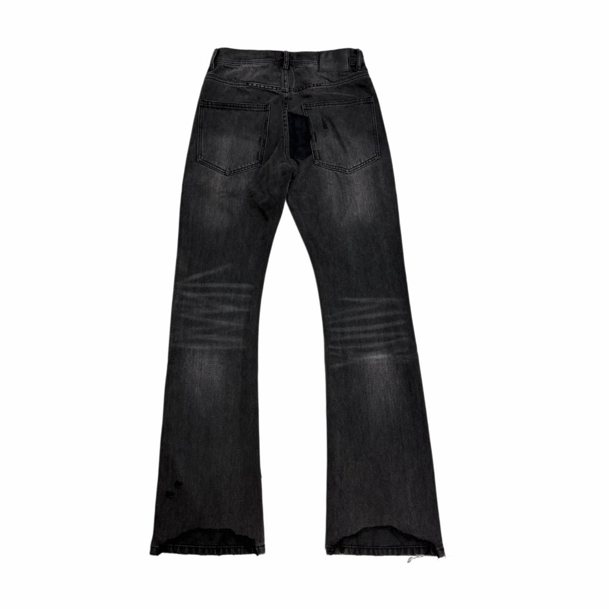 ERD 24FW Corduroy Cross Patch Embroidered Jeans — Dark Gray