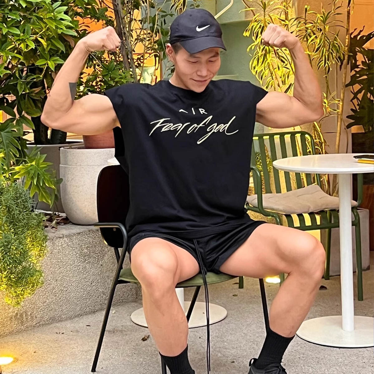 FOG American fashion brand wholesale HHH men's sports basketball camisole short sleeved vest T-shirt summer