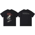 ERD “Bukowski” French Quote Portrait T-Shirt — Black
