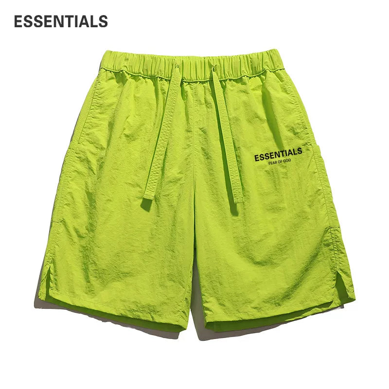 ESSENTIALS official shorts for couples in summer, new American style loose quick drying breathable sports five quarter pants