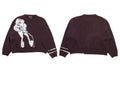 ERD Grotesque Character Jacquard Knit Sweater - Dark Burgundy