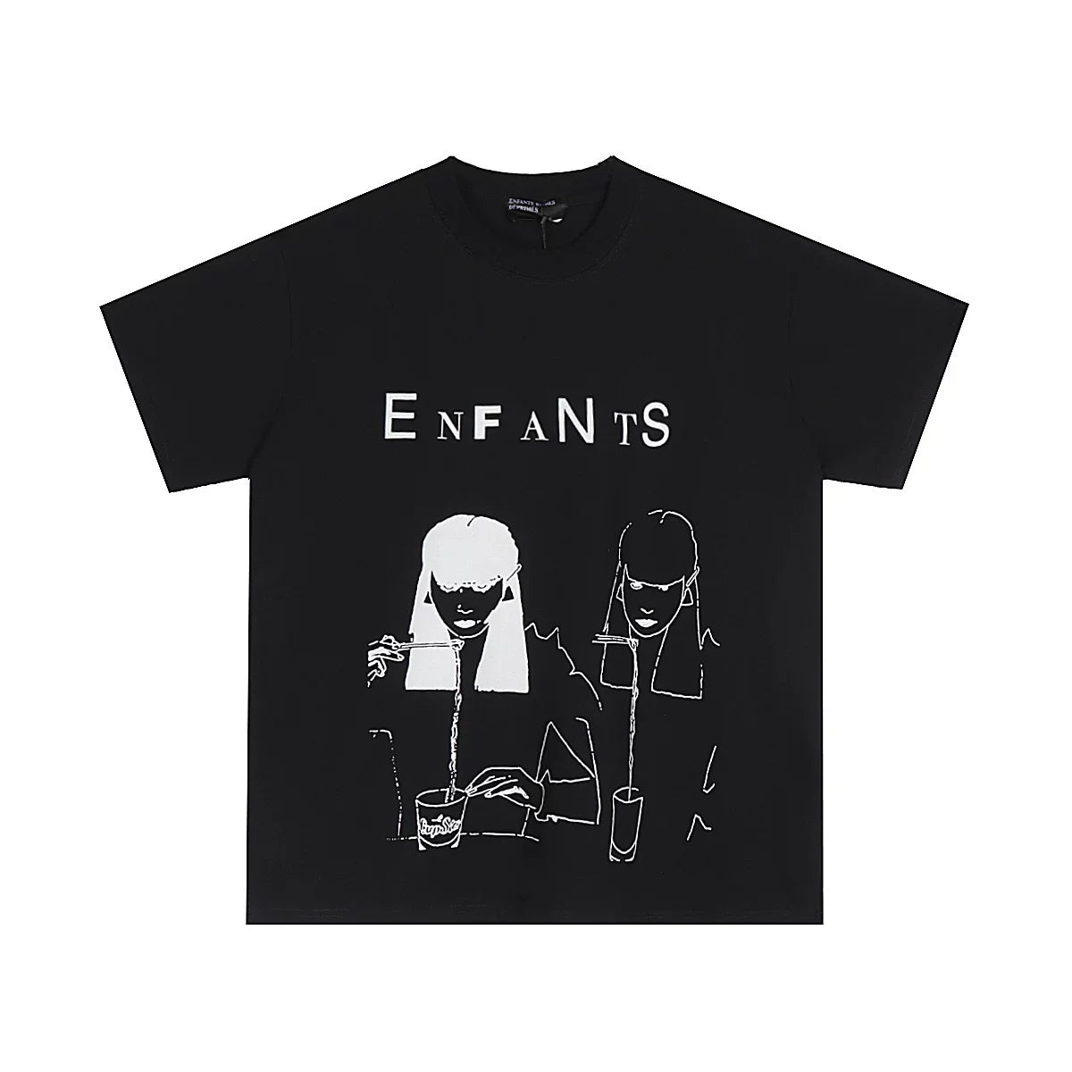 ERD “EnFAnTs” Noodle Girls T-Shirt — Black