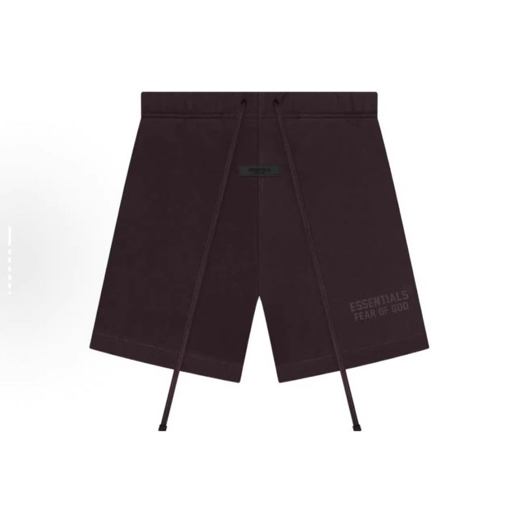 EssentialsDrop2SS23SS23Drop2TerryShortPlum Solid Color Drawstring Short