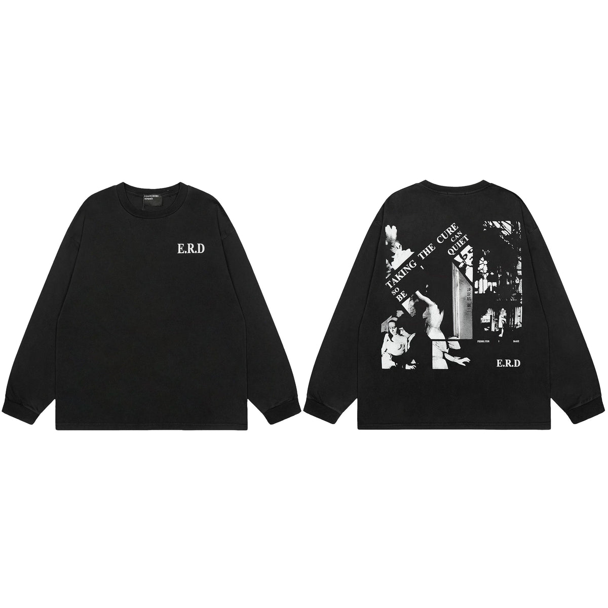 ERD “Taking the Cure” Long Sleeve T-Shirt — Black