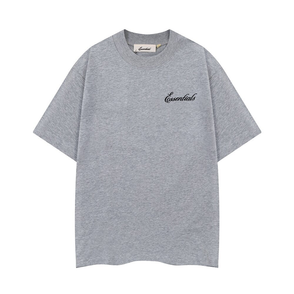 FOG Double Line ESSENTIALS Three Dimensional Letter Logo Printed Summer Loose Casual Short sleeved T-shirt Shorts Set
